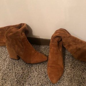 Boutique Women’s OTK Cognac Suede Boots EU size 38